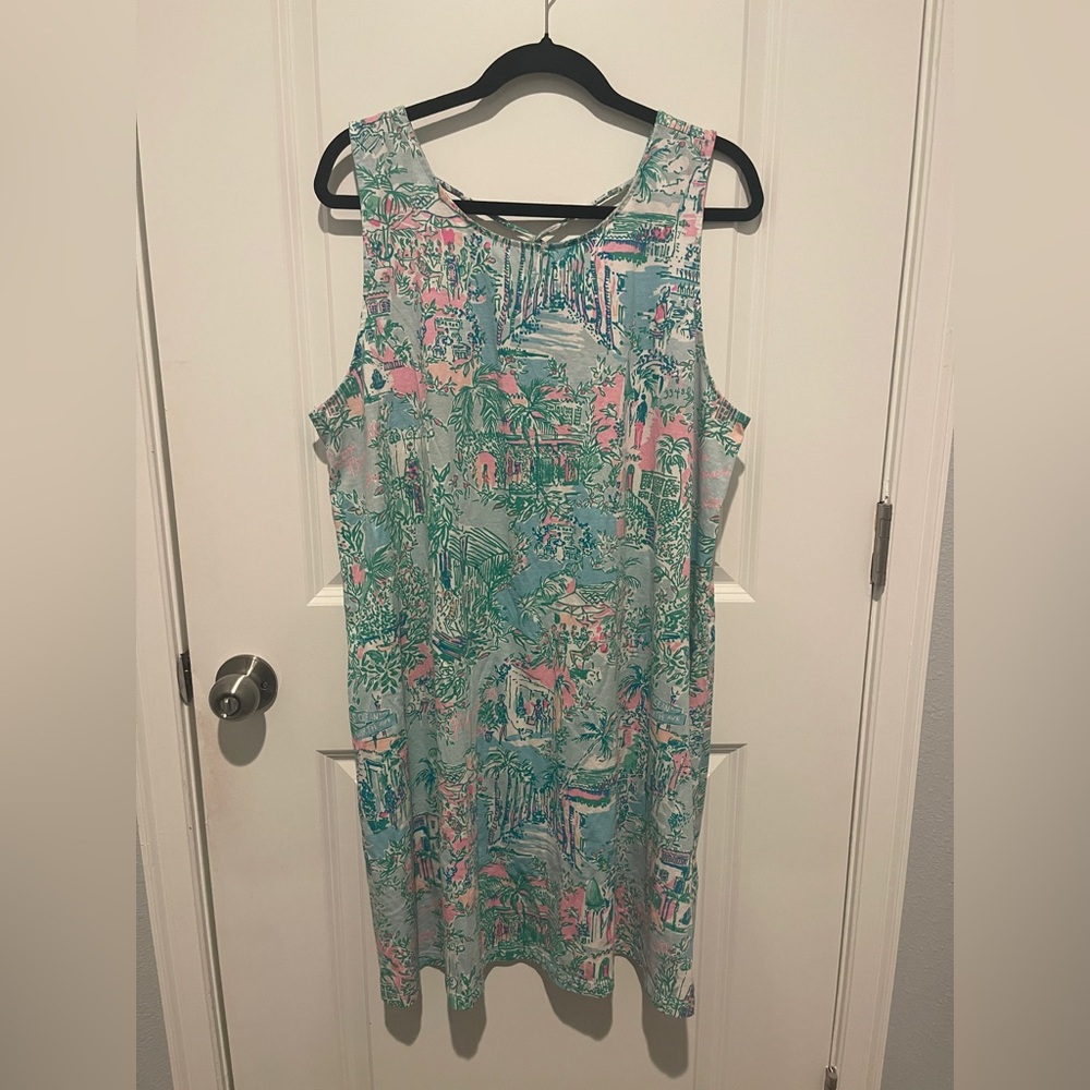 Lilly Pulitzer Pastel Tropical Print Dress